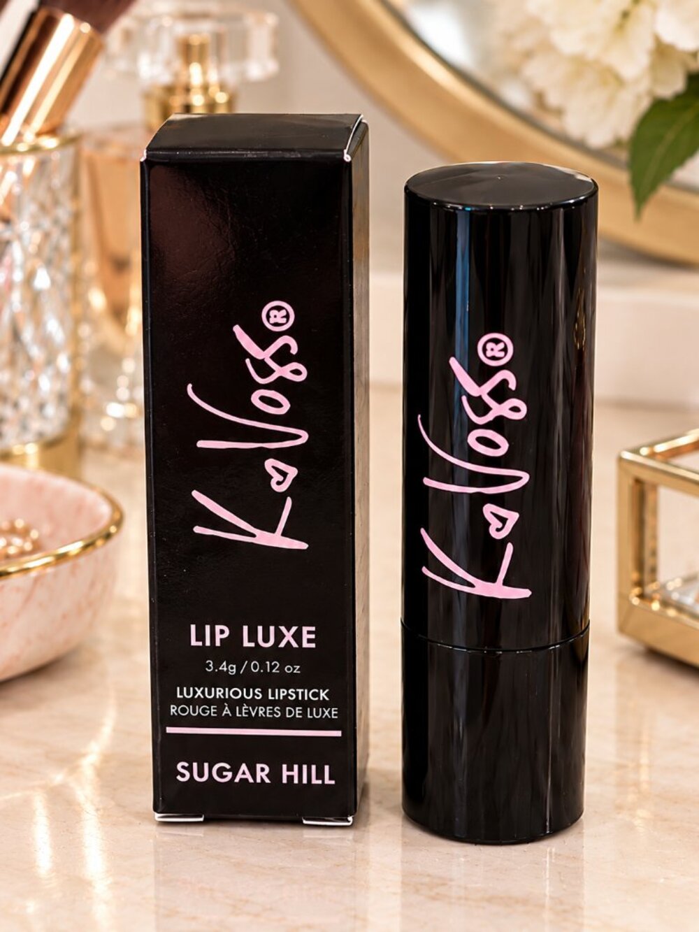 K Voss NYC Lip Luxe Luxurious Lipstick Sugar Hill Shade - Full Size